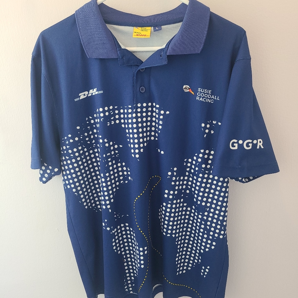 DHL Susie Goodall Sailing Yachting Racing Team Shirt Size L Large